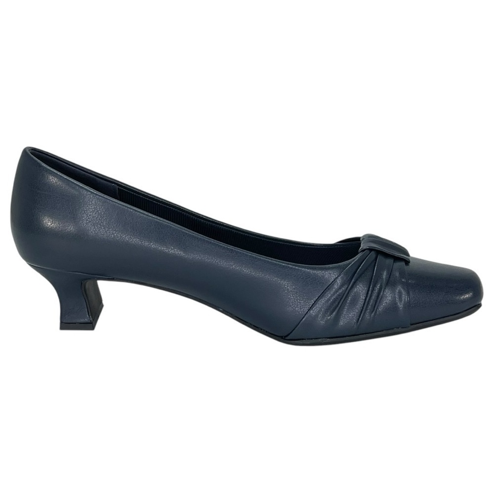 Easy Street Waive Navy Faux Leather Womens Pumps Size 7.5W - Picture 5 of 13